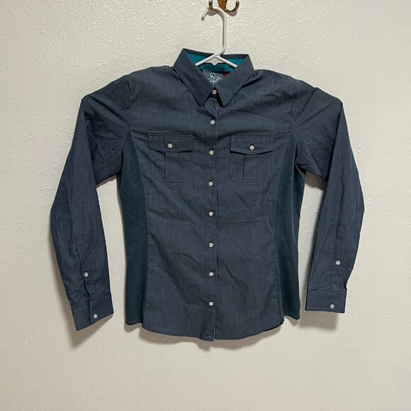 Kuhl Shirt Long Sleeve Button Up Casual Outdoor Hiking Women's Top Size Medium - Picture 6 of 7